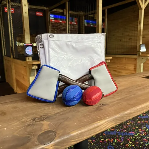 Soft Stick - a velcro kit add on for your axe throwing lanes
