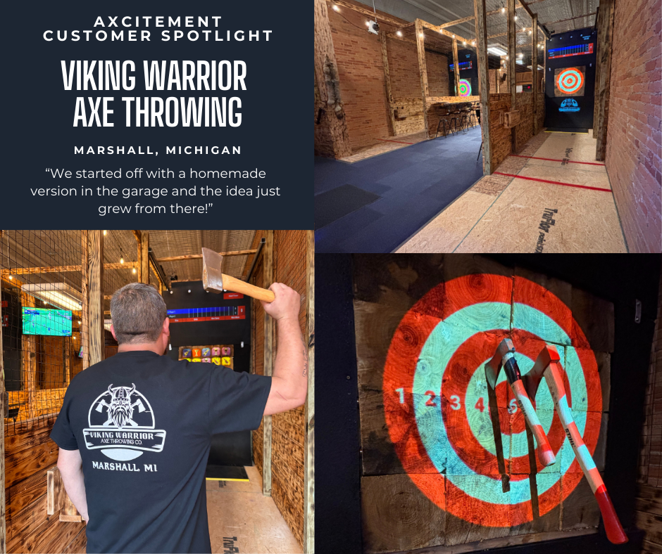Axcitement Customer Spotlight: Viking Warrior Axe Throwing in Marshall, Michigan