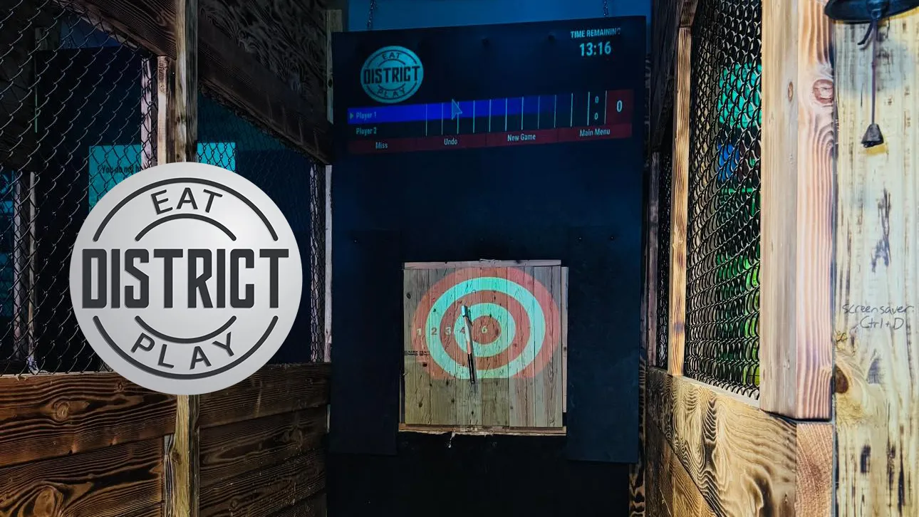 Eat Play District in Salina using Axcitement